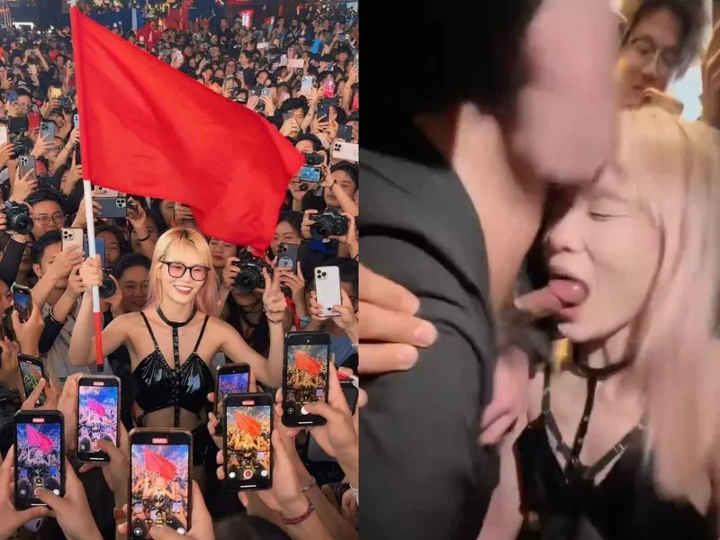 Cô giáo tiểu học mút cò người lạ trên đường